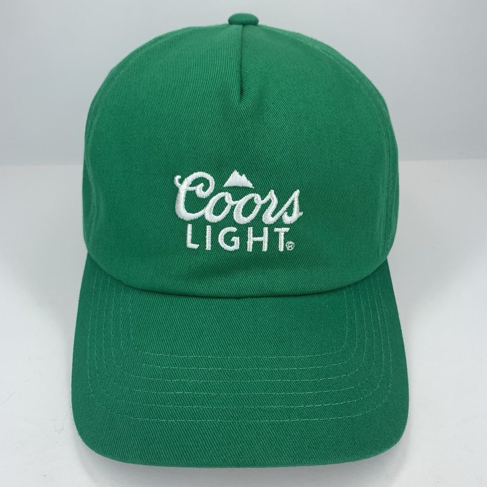 Coors Light Green Hat Shamrock St Patrick's Day Adjustable Cotton Baseball Cap